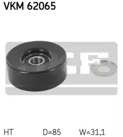 VKM 62065 SKF Натяжной ролик, поликлиновойремень